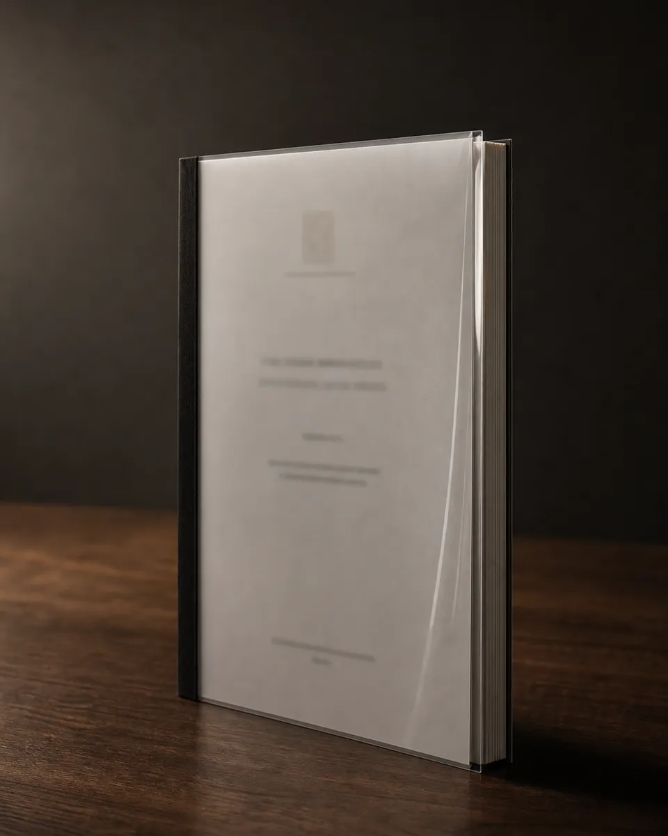 Paperback mit transparenter Deckfolie