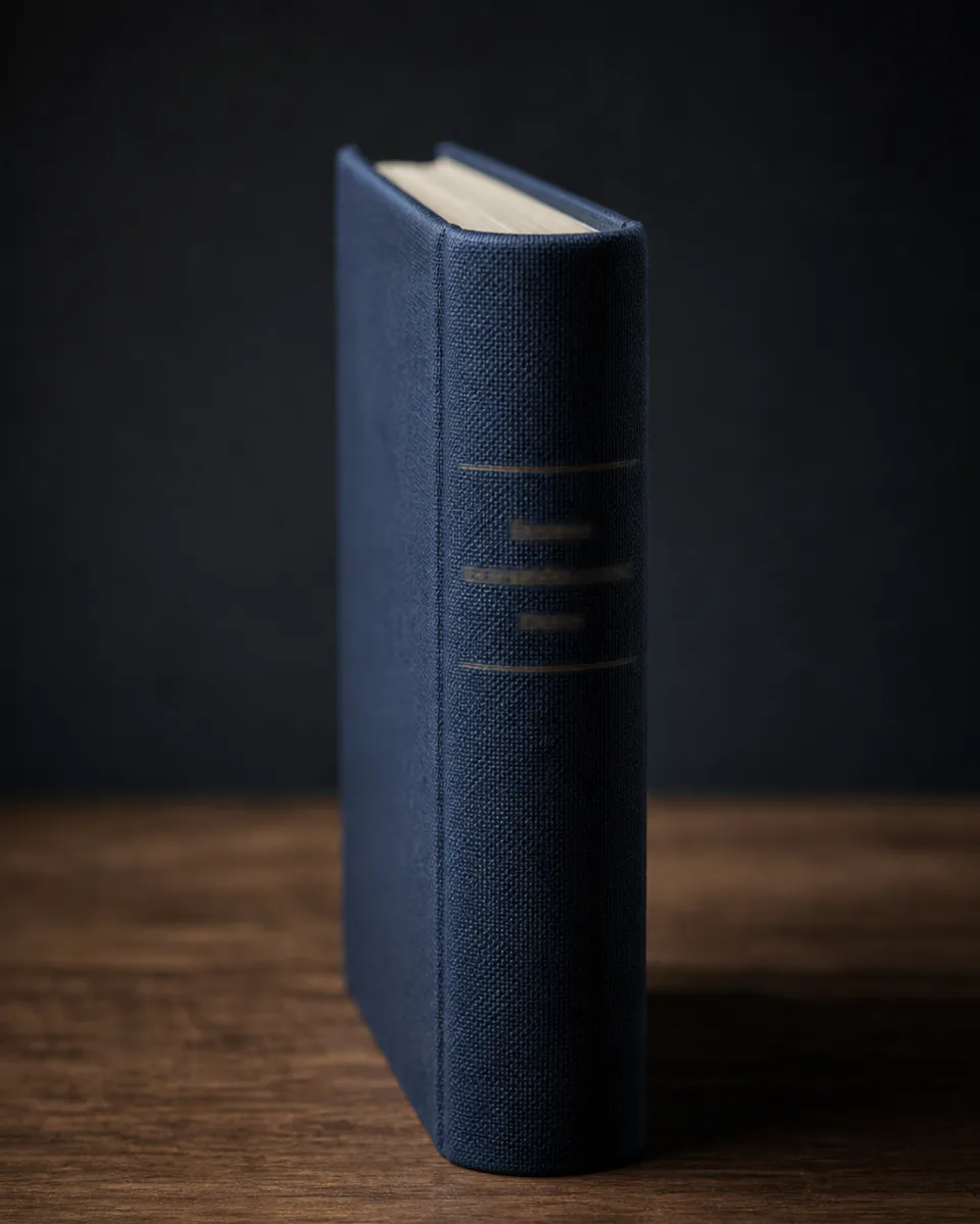 Hardcover mit gerundetem Buchrücken im Seitenprofil